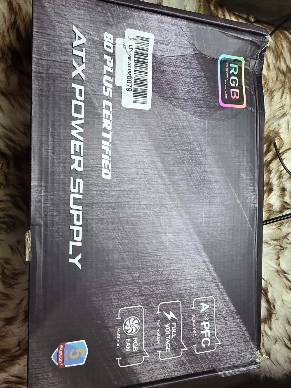 ATX Power Supply 80 Plus Certified RGB Fan Full Voltage